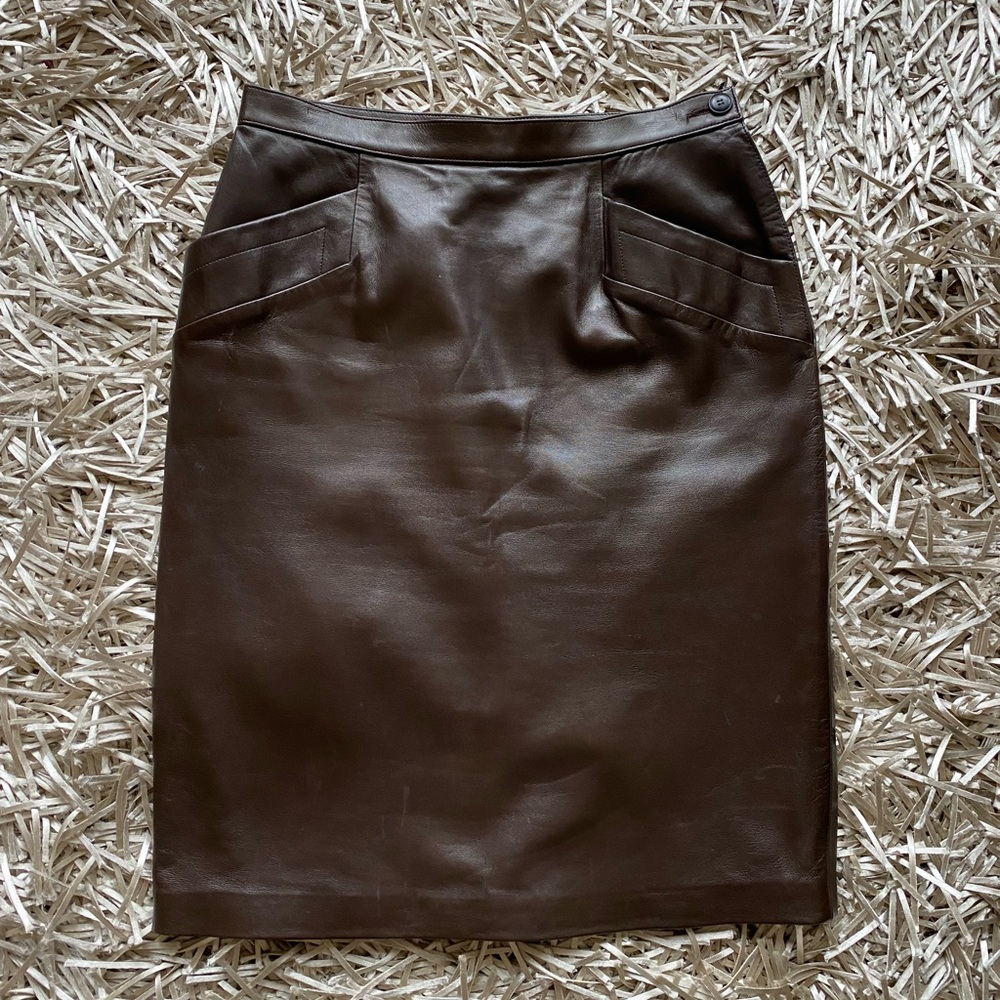 YSL Leather Skirt YSL Leather Skirt